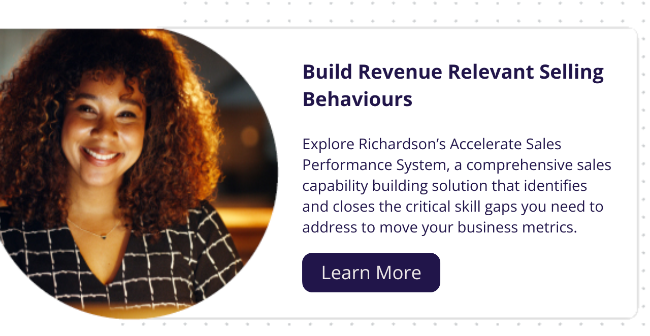 click here to learn about richardson's acclerate sales performance system