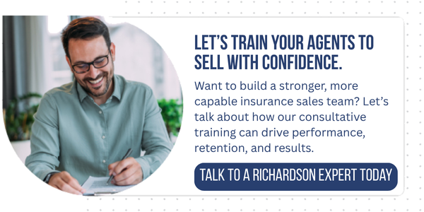 click here to book a call with richardson to talk about insurance sales training solutions