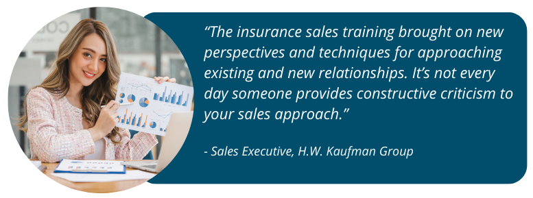 customer quote from a kaufman group sales executive: